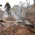 Bolivian soldiers combat forest fires in Otuquis National Park, in the Pantanal ecoregion of southeastern Bolivia, on August 26, 2019