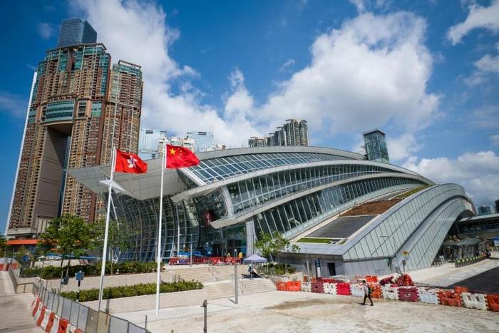 The protesters are set to march to West Kowloon, a recently opened multi-billion-dollar station that links Hong Kong to China's high-speed rail network