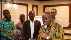 Nana Addo visits Black Stars in Egypt