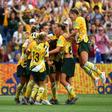 Australia produced a stunning comeback from two goals down to beat Brazil 3-2 and relaunch their World Cup campaign