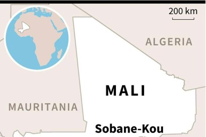 Map locating the village of Sobane-Kou in Mali