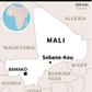 Map locating the village of Sobane-Kou in Mali