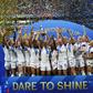 USA lift the trophy after winning the 2019 Women's World Cup final