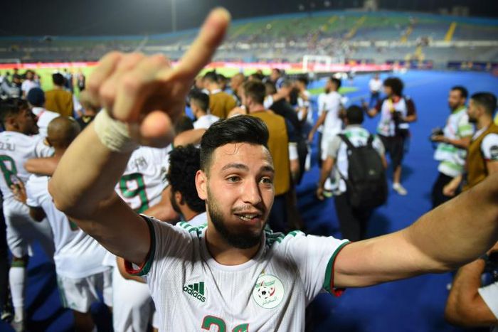 Ramy Bensebaini was part of the Algerian team at the Africa Cup of Nations
