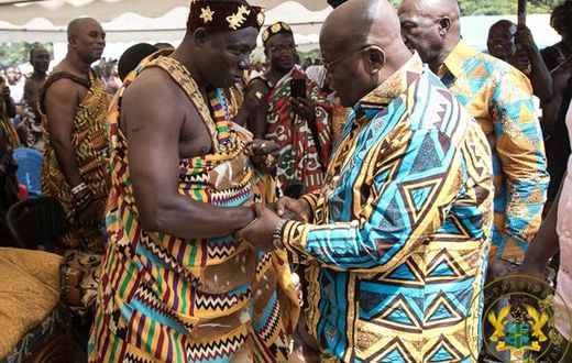 President Nana Addo Dankwa Akufo-Addo with Odeifuor Afoakwa