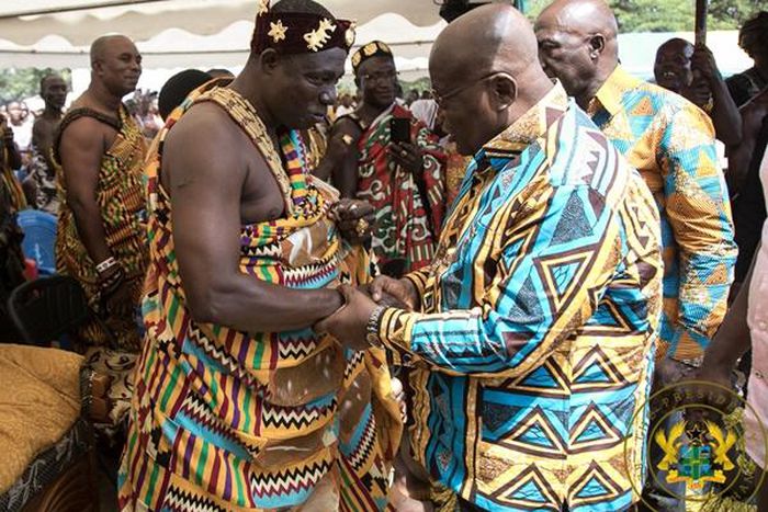 President Nana Addo Dankwa Akufo-Addo with Odeifuor Afoakwa