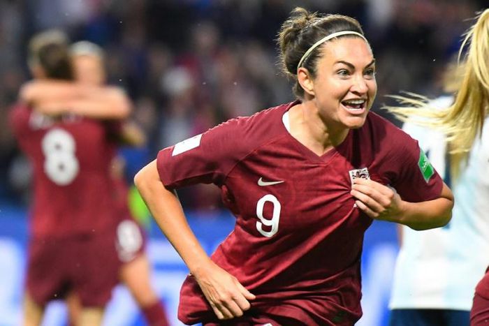 Jodie Taylor scored her 18th international goal as England beat Argentina