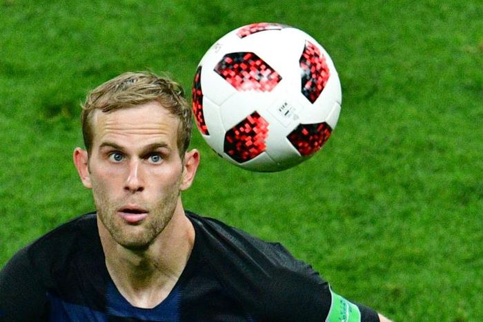 Heart scare: Croatia defender Ivan Strinic in action in the World Cup final