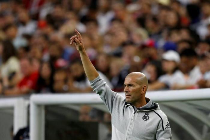 Real Madrid coach Zinedine Zidane led his team to a 3-1 victory over Bayern Munich in a friendly game in Houston