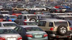 Some of the seized cars ready to auctioned during the exercise which will commence on July 1, 2017