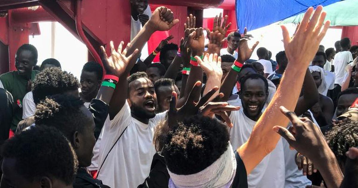 Cries of joy as odyssey over for Ocean Viking migrants Pulse Ghana