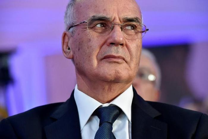 Algeria's former industry minister Youcef Yousfi, seen in this October 2018 picture, has been placed in preventive detention on allegations of squandering public money