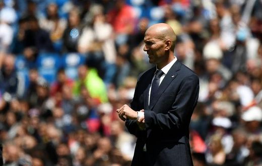 Real Madrid coach Zinedine Zidane, pictured May 19, 2019, has left the Spanish giants' pre-season training camp in Montreal after the death of his brother, the club has said
