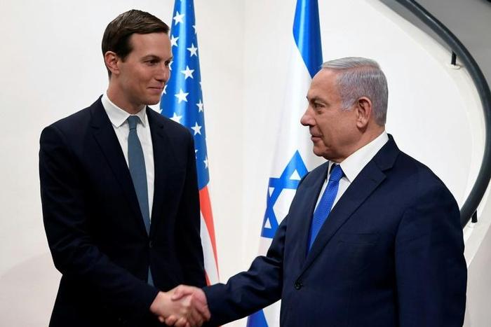 Jared Kushner, President Donald Trump's son-in-law and adviser, meets Israeli Prime Minister Benjamin Netanyahu on a May 2019 visit to Jerusalem