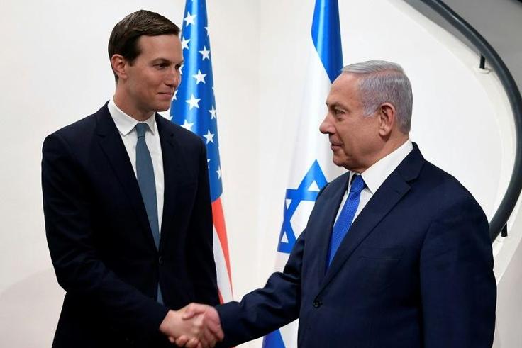 Jared Kushner, President Donald Trump's son-in-law and adviser, meets Israeli Prime Minister Benjamin Netanyahu on a May 2019 visit to Jerusalem