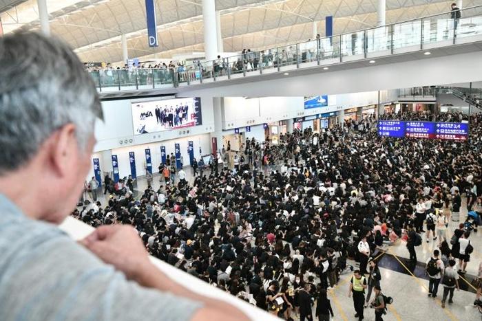 The pro-democracy protestors are hoping to win support from international visitors