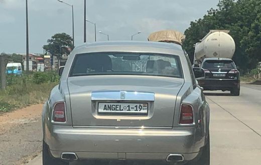Bishop Obinim's Rolls Royce on the motorway