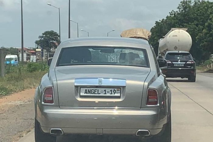 Bishop Obinim's Rolls Royce on the motorway