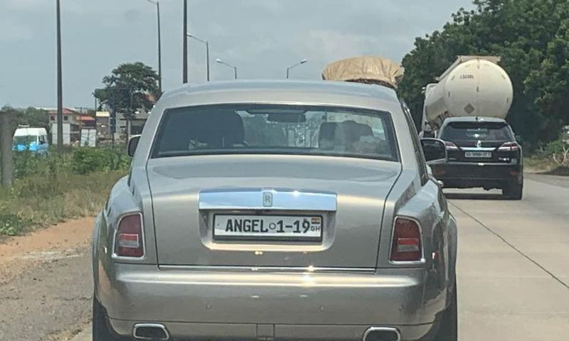 Bishop Obinim's Rolls Royce on the motorway