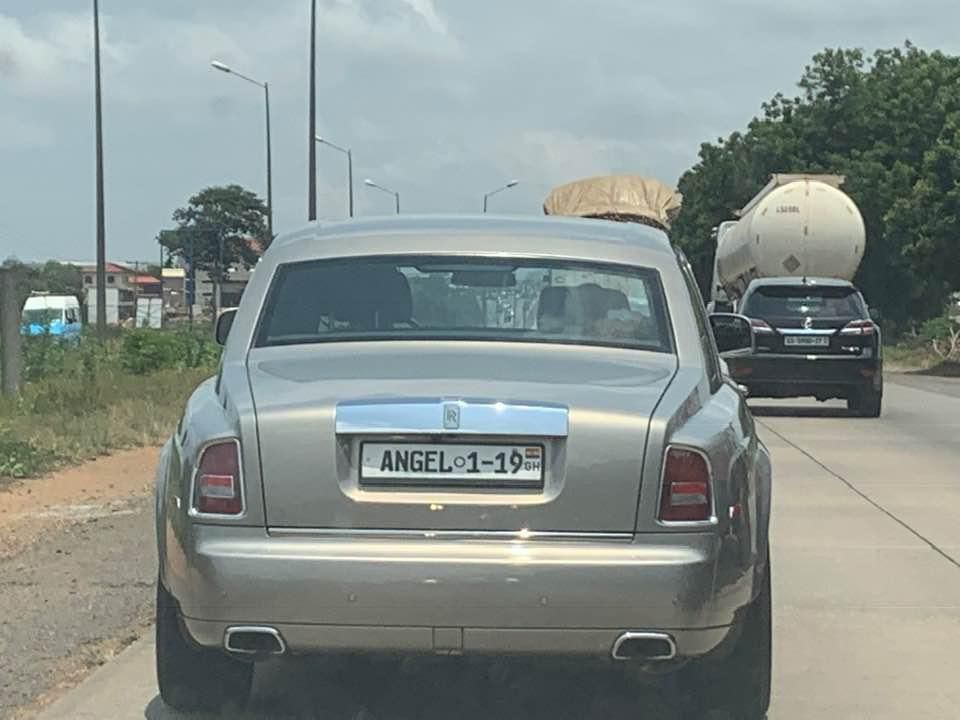 Bishop Obinim's Rolls Royce on the motorway