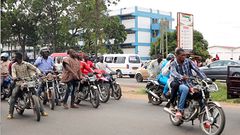 A section of the funeral cortège