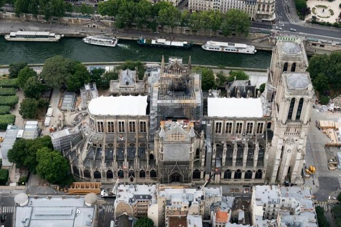 Hundreds of tonnes of lead in the roof and steeple at Notre-Dame cathedral in Paris melted during the devasting fire on April 15