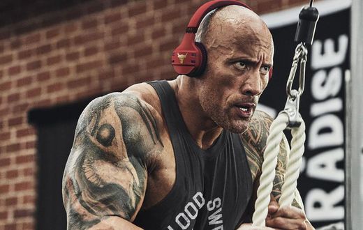 Watch The Rock Obliterate an Upper Body Workout