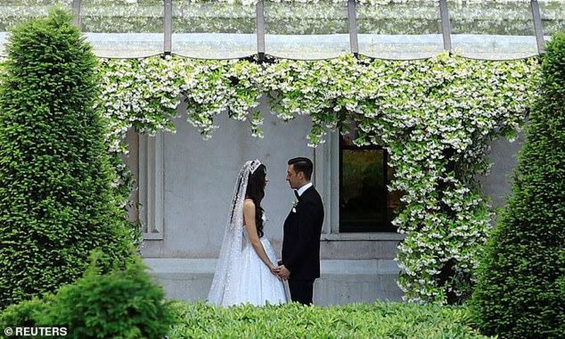 The couple married at a lavish ceremony set to the stunning backdrop of the Bosporous Strait