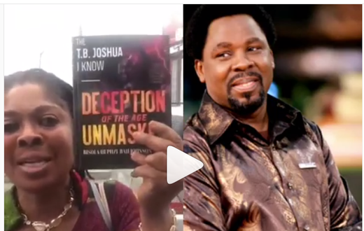 Woman writes a whole book on how TB Joshua raped her for 14 good years (video)