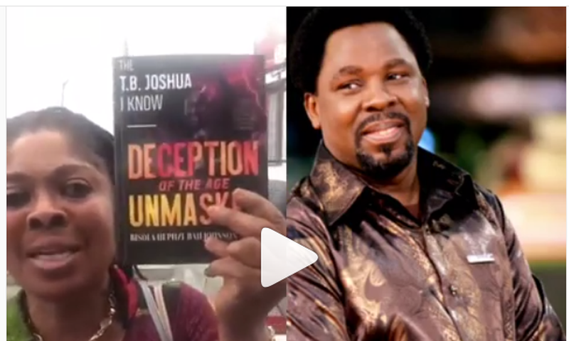 Woman writes a whole book on how TB Joshua raped her for 14 good years (video)