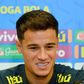 Brazil midfielder Philippe Coutinho speaks during a press conference in Porto Alegre during the Copa America