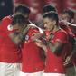 Eduardo Vargas celebrates after his goals help Chile defeat Japan 4-0 in the Copa America