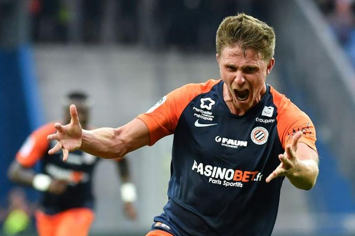 Montpellier's Arnaud Souquet scored the winning goal against Lyon