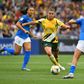 Australian midfielder Chloe Logarzo scored a goal, assisted on another and was selected player of the match against Brazil. 'I'm on cloud nine," she said