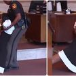 Chaos in courtroom as female judge is sentenced and dragged on the floor to prison (video)
