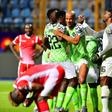 Nigeria celebrating their win over Burundi