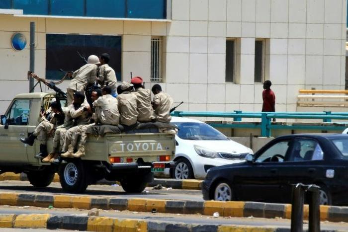 Armed paramilitaries were out in force in Khartoum