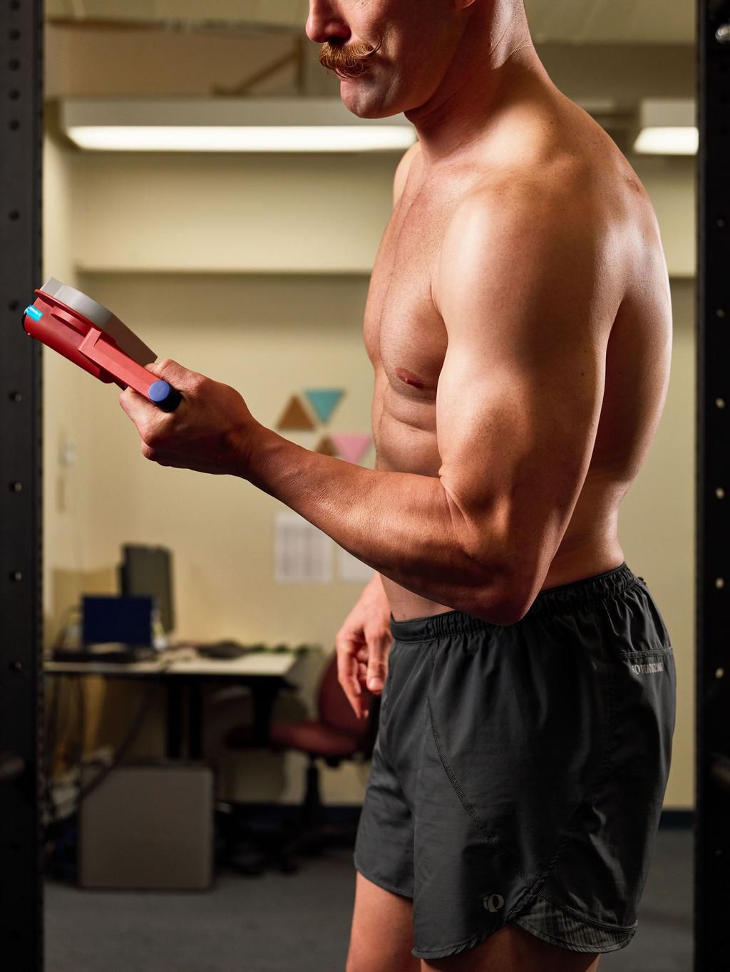 Cummins does a grip test, a likely indicator of mortality.