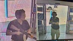This CCTV image courtesy of KTSM 9 News Channel, shows the gunman identified as Patrick Crusius, 21, entering the Cielo Vista Walmart store in El Paso on August 3