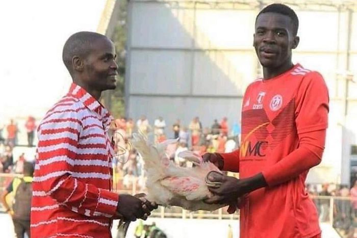Footballer reportedly receives fowl as man of the match award
