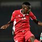 Kenya midfielder Philemon Otieno (L) heads the ball next to Senegal's forward Sadio Mane