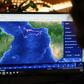 The web site Global Fishing Watch at the headquarters of the NGO Oceana in Washington