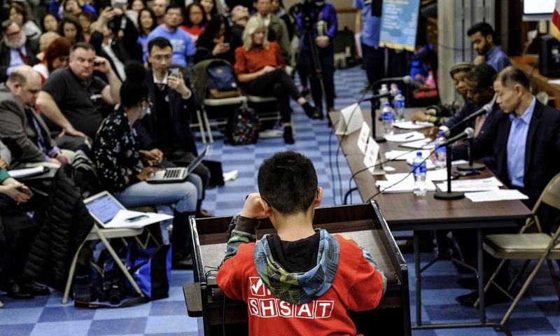 Highlighting Racial Tension, Mayor's Plan to Scrap Elite School Exam Fails