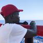Djibril, a 24-year-old migrant from Chad, is one of more than 350 people who have been rescued in the Mediterranean by the Ocean Viking since Friday