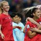 Alex Morgan (2R) celebrates with her teammates after scoring one of her five goals in the USA's record-breaking 13-0 hammering of Thailand