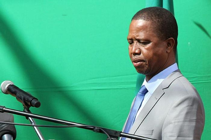 President Edgar Lungu, pictured in July 2017, has targeted the mining sector to generate tax revenue as Zambia struggles with growing debt