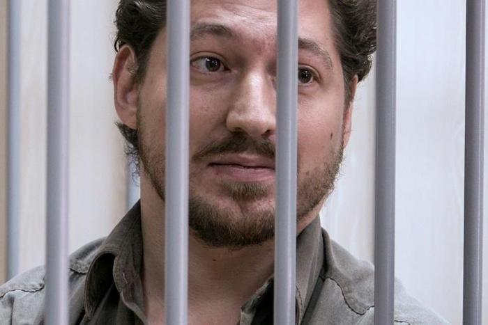 Kirill Zhukov, one of three men a Moscow cort ordered detained until the end of the month pending trial as part of a probe into mass unrest