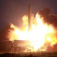 This August 6, 2019 picture released from North Korea's official Korean Central News Agency (KCNA) shows what the North called the launch of "two new-type tactical guided missiles"