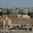 A picture taken from the Mount of Olives shows a partial view of the Old City of Jerusalem with the Dome of the Rock and the al-Aqsa Mosque, the third holiest site in Islam