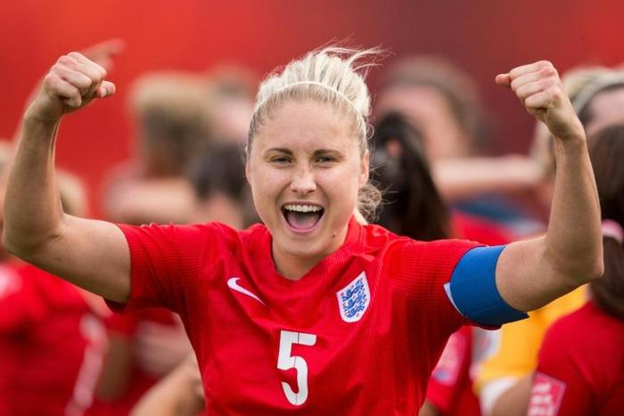 England skipper Steph Houghton in action at the last World Cup, when her team reached the semi-finals. They are hoping to go one step further this time